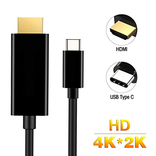 Philonext USB-C zu HDMI-Cable (4KX2K@60Hz), (1,8m/5,9ft), USB-3.1 (Thunderbolt 3 kompatibel) Typ c männlich männliche 4K HDMI Kabel für 2016 Huawei MateBook & mehr 2015 MacBook, MacBook Pro, ChromeBook Pixel