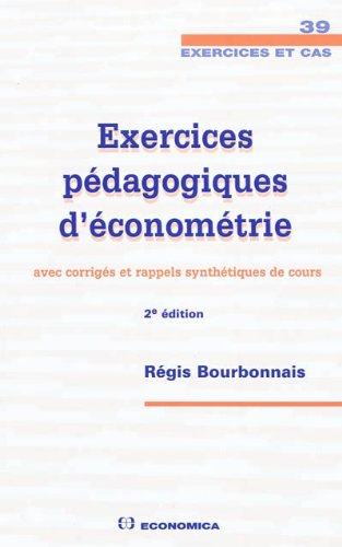 Exercices pédagogiques d'économétrie en ligne
