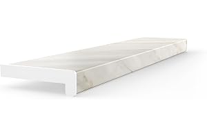 Seiletech.de Fönsterbräda PVC | 15 cm x 190 cm | marmor | fönsterbräda | för inomhus | inre fönsterbräda | inomhus | metervara | vardagsrum