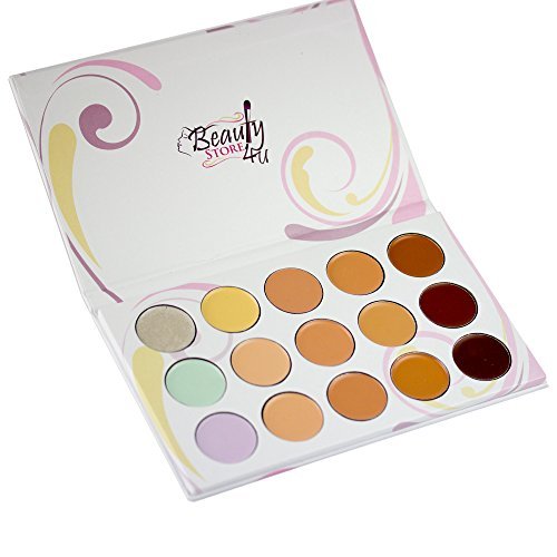 Concealer Palette Abdeckcreme Kontur 15 Farben Gesicht Make Up Foundation Conturen - CorrectME Camouflage Paletten Gegen Augenringe Abdecken Grün Gelb Orange