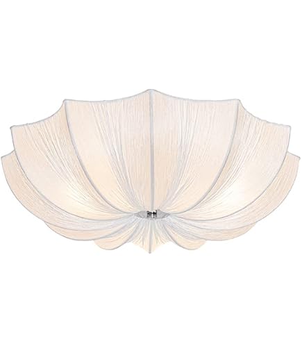 Qazqa Design Deckenleuchte 'Yana' – Weiß, Aluminium, Dimmbar, Für E27 LED, Ø 13 Cm, IP20