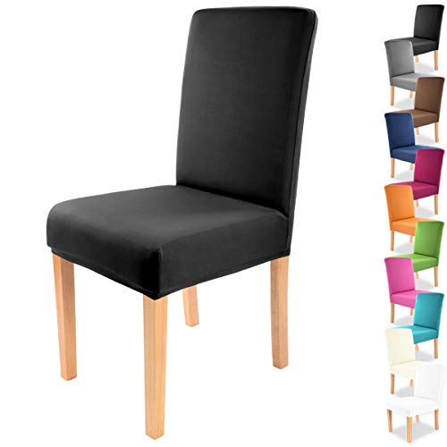 Gräfenstayn® Funda para sillas elásticas Charles - respaldos Redondos y angulares - Ajuste bi-elástico con Junta Oeko-Tex Standard 100: