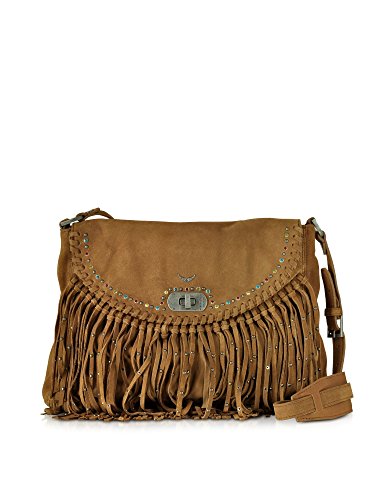 Preisvergleich Produktbild ZADIG & VOLTAIRE DAMEN SEAT2012F1 BRAUN WILDLEDER SCHULTERTASCHE