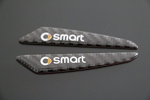 Pelvino - Juego de 2 molduras adhesivas protectoras de resina antiarañazos para puerta, color carbón