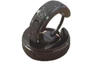 Bungsa Creolen sandgestrahlt 4mm - 4 FARBEN - Edelstahl 1 Paar (Ohrringe Ohrschmuck Ohrklemmen Studs Damen Frauen Herren Mode Earrings)