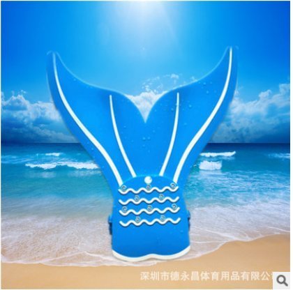 Preisvergleich Produktbild SROVFIDY verstellbar Meerjungfrau Monoflosse Palmwedel Flosse Schwimmen für Kinder Mädchen