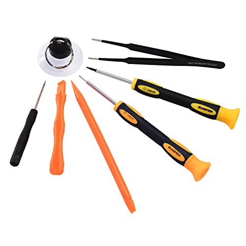 Reparatur-Set mit Tools für iPhone 4, 5, 5S, 5 C, 6, 6S, Samsung Galaxy, Note – magnetische Schraubendreher Werkzeug Set für Handys und mobile Geräte – Fix Iphone Bildschirm, Akku mit Toolkit von Scandi Tech - 9