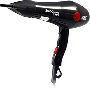 SKYLIT 2000 Watt Professional Salon Stylish Hair Dryers For Women And Men Hot And Cold Dryer with Thin Styling Nozzle and 2 Speed Heat Blow Dryer, Hair Dryer For Womens | Hair Dryer For Men 10.6 ?12 Inch (Black)