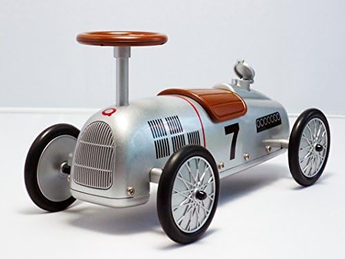 100 Goods 16cm Die Cast Mini Ride-on Racer Model By J@skull (Classic Silver)