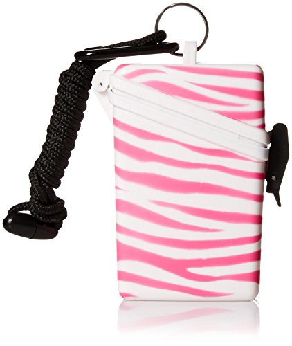 Witz Animal Keep-it Seguro Resistente al Agua Caso, Pink Zebra