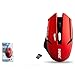 Produktbild Everest KM-240 Wireless Gaming Maus Kabellos Optisch Notebook PC USB Nano Empfänger 1600 DPI 6-Tasten Rot