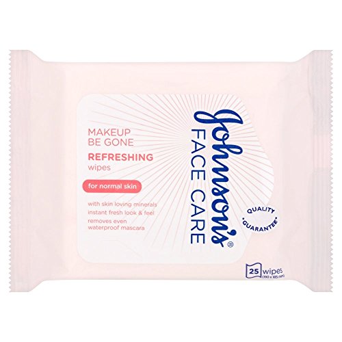 Johnson's Face Care Makeup Be Gone Refreshing Wipes, 25 Wipes