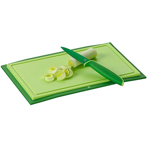 WMF Schneidebrett Tranchierbrett Touch grün 32 x 20 cm rechteckig aus Kunsstoff Saftrillen spülmaschinengeeignet leichte Reinigung hygienisch klingenschonend geschmacksneutral - 2