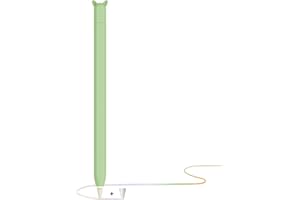 YINVA Apple Pencil Hülle Apple Pencil Case Netter Fall, Silikon Schön Weicher Stift Grip Griff mit Ladekappe Kappe und Pen Nib Spitze Schutzhülle (2. Generation, Grün)