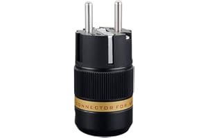 Viborg 1 sztuka VE501R High-End wtyczka sieciowa Schuko EU Power Plug Connector wtyczka Schuko wtyczka Schuko miedź rodowana