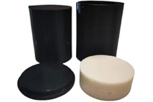 AMALUR NATURE Molde Tubo 3D de 3 piezas para bomba de baño o champú sólido (6cm)