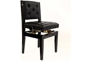 Steinhoven BOLERO Adjustable Piano Chair, Polished Ebony