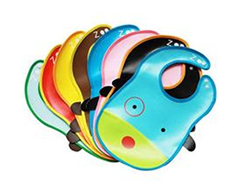 BuyHere Baby Animal Shape Bib, Pack of 10 pcs Assorted Styles