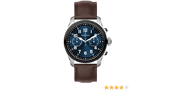 Montblanc Summit 2 Smartwatch 119439 zweifarbig Stahl und Leder braun:  Amazon.de: Uhren