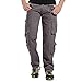 Produktbild Herren Hosen TIFIY Chino Stoff Hosen Tasche Hosen Arbeit Hosen Reine Farbe lose Hosen Mode Wilde Jogger Hosen Sport HosenGrau,31