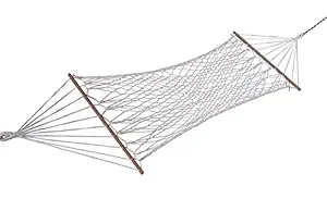 Hangit Cotton Rope Hammock (White, 335 Centimeters)