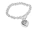 Price comparison product image Enez Bracelet 925 Sterling Silver Plated, Length: 20 CM, width: 0.6 CM D062