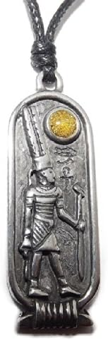 Amun (Confidence) Egyptian Cartouche Pendant (Lucky Astrology Necklace)