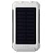 Produktbild OOBY 24000Mah Portable Solar Power Bank, Starke Wasserdichte Mobile Power Mit 2 LED Taschenlampe, 3 High Speed Output Und USB Externer Akku Für Iphone, Samsung Galaxy, Ipad, Gopro Kamera Und Android Phone.,White