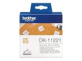 brother DK-11221 Quadratische Etiketten, 23 x 23 mm, weiá