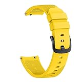 Armband für Samsung Galaxy Watch, Silikon Ersatz Uhrenarmband Bügel für Samsung Galaxy Watch,42mm (S (110-180mm/4.3-7-inch), Gelb)
