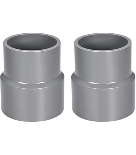 Raccord Réducteur PVC DWV TOP-VIGOR 40mm X 75mm - Adaptateur Tuyau Étanché Gris