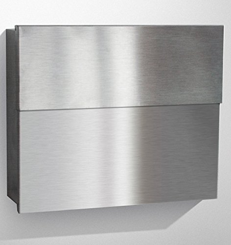 Preisvergleich Produktbild Radius Briefkasten Letterman XXL 2 Edelstahl 562 inkl. Zeitungsfach