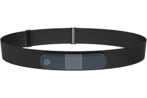 Wellue ER1- Appareil ECG Mobile avec Rapport d'analyse AI ECG pour la Maison, 24 Heures Ceinture Thoracique Moniteur ECG Support pour Logiciel PC, Portable Moniteur Cardiaque avec ECG