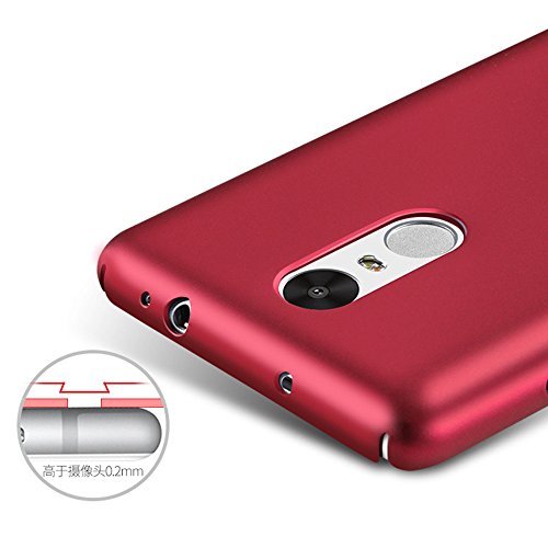 Xiaomi Redmi Note 3 Pro Special Edition case  Heyqie TM  Thin 360 Full Body Coverage Protective PC Back Phone Cover Case For Xiaomi Redmi Note 3 Pro Prime Special Edition 152 mm - Red