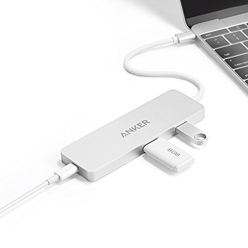 Anker Premium USB C Hub mit 2 USB 3.1 Gen 1. Ports, 1 HDMI Port, Power Delivery Spezifikation, USB-C Type-C Ladenport, Aluminiumlegierung für 2016 Macbook und Chromebook Pixel [Apple Style] (Weiß) - 6