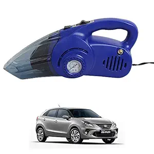 OSHOTTO OSHO-101-2IN1-VACUUM 120W Heavy Duty Air Compressor Cum 100W Heavy Duty Car Vacuum Cleaner Compatible with Toyota Glanza(2 in 1, Blue)