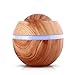 Produktbild luftbefeuchter baby,Loveso Aroma Diffuser 500ml Diffusor Luftbefeuchter Oil Düfte Humidifier Holzmaserung LED mit 7 Farben für Wohnzimmer, Kinderzimmer, Schlafzimmer, Baby- und Yogazimmer, SPA, Büro usw. (Multicolor YE, 500ml)