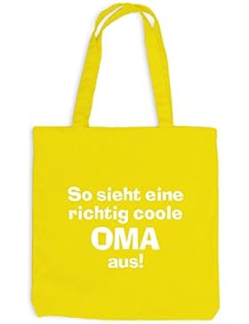 Jutebeutel - Richtig Coole Oma - Family Grandmother Großmutter Granny