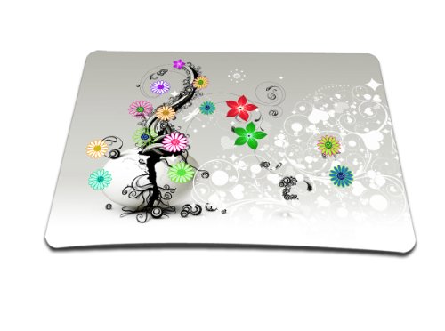 Preisvergleich Produktbild Luxburg® Design XL Gaming Mauspad Mousepad, Motiv: Bunte Blumenranke