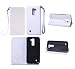 Produktbild Lonchee LG K7 (5,0 Zoll) Wallet Tasche Brieftasche Schutzhülle , geprägten Design Hochwertige PU Leder Folio Tasche Case Hülle im Bookstyle mit Standfunktion Kredit Kartenfächer (weiß)