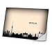 Produktbild Voyage Berlin, Germany, Skin-Aufkleber Folie Sticker Laptop Vinyl Designfolie Decal mit Ledernachbildung Laminat und Farbig Design für Laptop 17"