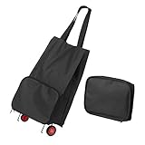 GAOYI Sac à provisions Se Pliant de avec Le Sac Pliable de Chariot à Roues