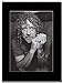 Produktbild gasolinerainbows - Led Zeppelin - Rogert Plant B & W Percy - Magazin Promo-Artwork auf Einer schwarzen Halterung - Matted Mounted Magazine Promotional Artwork on a Black Mount