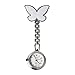 Produktbild Tenflyer Neue Art und Weise Schmetterlings-Krankenschwester Tabelle Taschenuhr mit Clip-Brosche Kette Quartz
