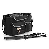 Zuoao Baby Kinderwagen Organizer Buggys Kinderwagentasche Organiser Kinderwagen Zubehör mit Mobiltelefon-Halter,Regenschutz und 4 Kinderwagenbefestigungen - 4