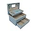 Produktbild Cordays - Deluxe Damen Schmuckkasten mit 3 Schubladen und mit automatischemÖffnungsmechanismus. HandgefertigteOrganizer-Box   CDL-10054