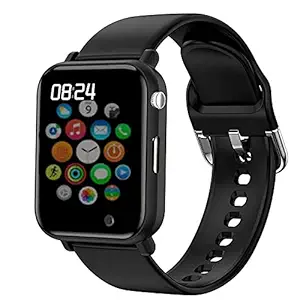 Amazplus (Aug Offer ONLY: 12 Years Warranty) D-19 Bluetooth Smart Watch with SIM/Memory Card Slot & Camera Support Fitness Tracker for Men, Women for All Boys/Girls-Black
