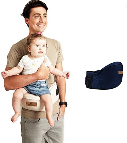 Kangaroo Baby Carrier Waist Stool Walkers Baby Sling Hold Waist Belt Backpack Hipseat Belt Kids Infant Hip Seat Toddler Children Blue
