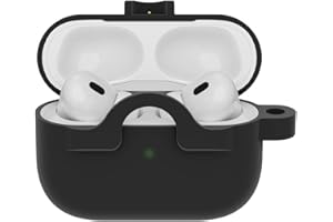OtterBox Soft Touch Etui na słuchawki AirPods Pro (1.gen / 2.gen) & AirPods Pro 2, Odporny na wstrząsy i upadki, bardzo cienki, odporny na zarysowania futerał ochronny na Apple AirPods, Czarne