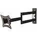 Price comparison product image Black steel monitor wall bracket, extendible from 6.5cm to 42.2cm, tiltable by 12°, rotatable 2 x 180° for Dell 24" S2417DG